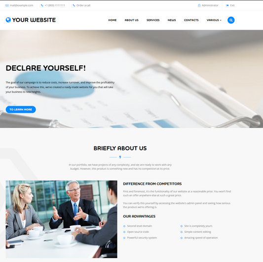 Ready-made website No.001